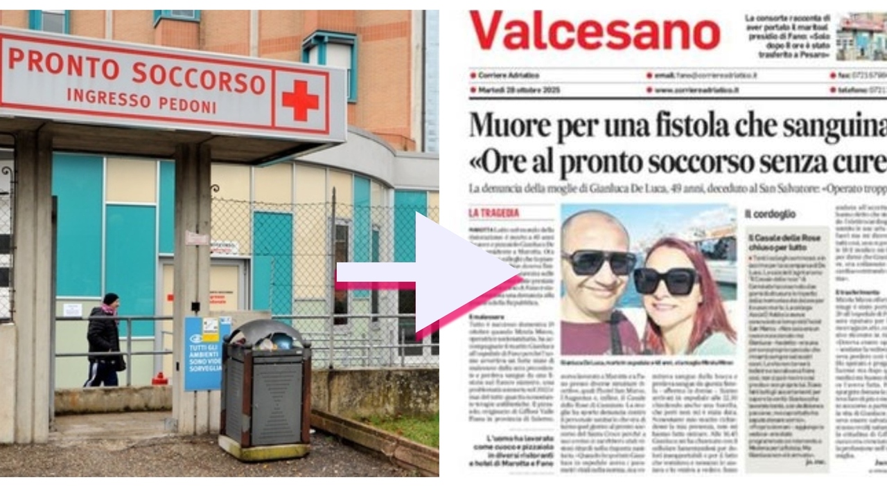 Morto per una fistola, il testimone al pronto soccorso di Fano: «Gianluca chiedeva aiuto in barella gli hanno detto ?basta sceneggiate?» Morto per una fistola, il testimone al pronto soccorso di Fano: «Gianluca chiedeva aiuto in barella gli hanno detto ?basta sceneggiate?»