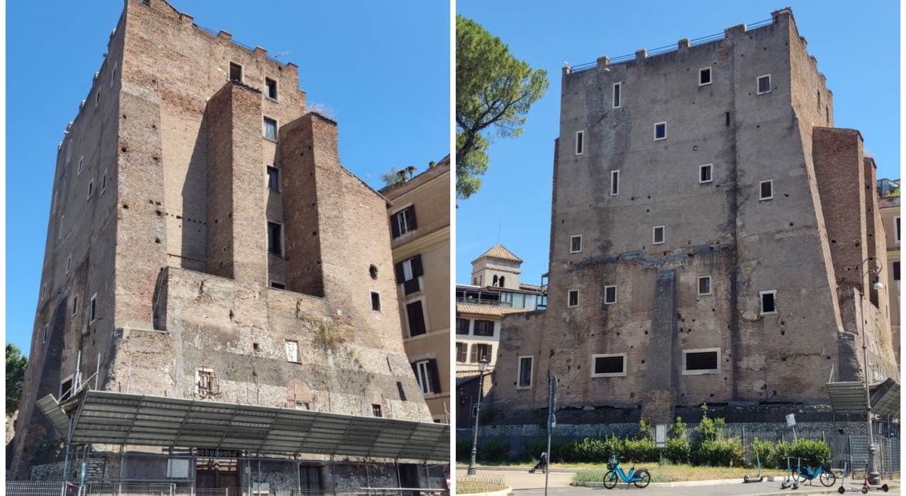 Crolla la Torre dei Conti ai Fori Imperiali: persone bloccate sotto le macerie