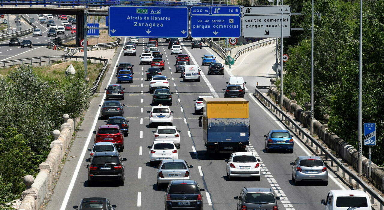 Traffico su un'autostrada spagnola