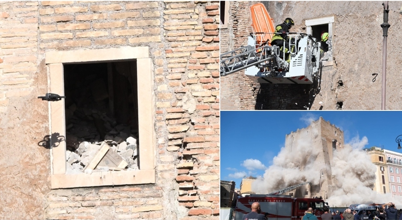 Operaio bloccato nella Torre dei Conti: il rischio crollo "altissimo", i mezzi speciali e la corsa contro il tempo per salvarlo