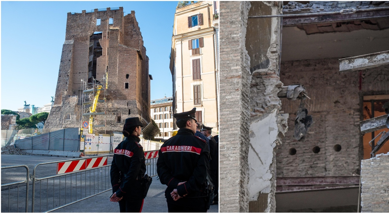 Torre dei Conti, le norme violate: «Serviva una cintura di ponteggi prima dell Torre dei Conti, le norme violate: «Serviva una cintura di ponteggi prima dell