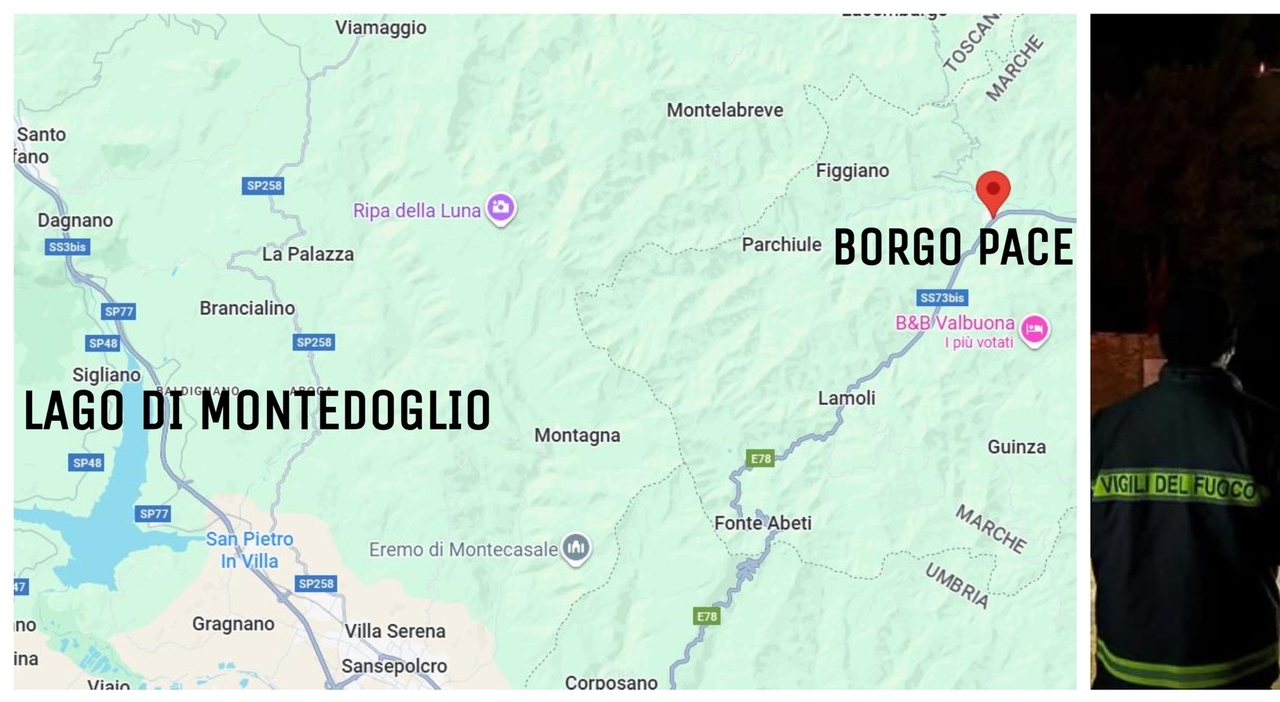 «Elicottero precipitato con due persone». Le ricerche tra Borgo Pace e provincia di Arezzo. A bordo l «Elicottero precipitato con due persone». Le ricerche tra Borgo Pace e provincia di Arezzo. A bordo l