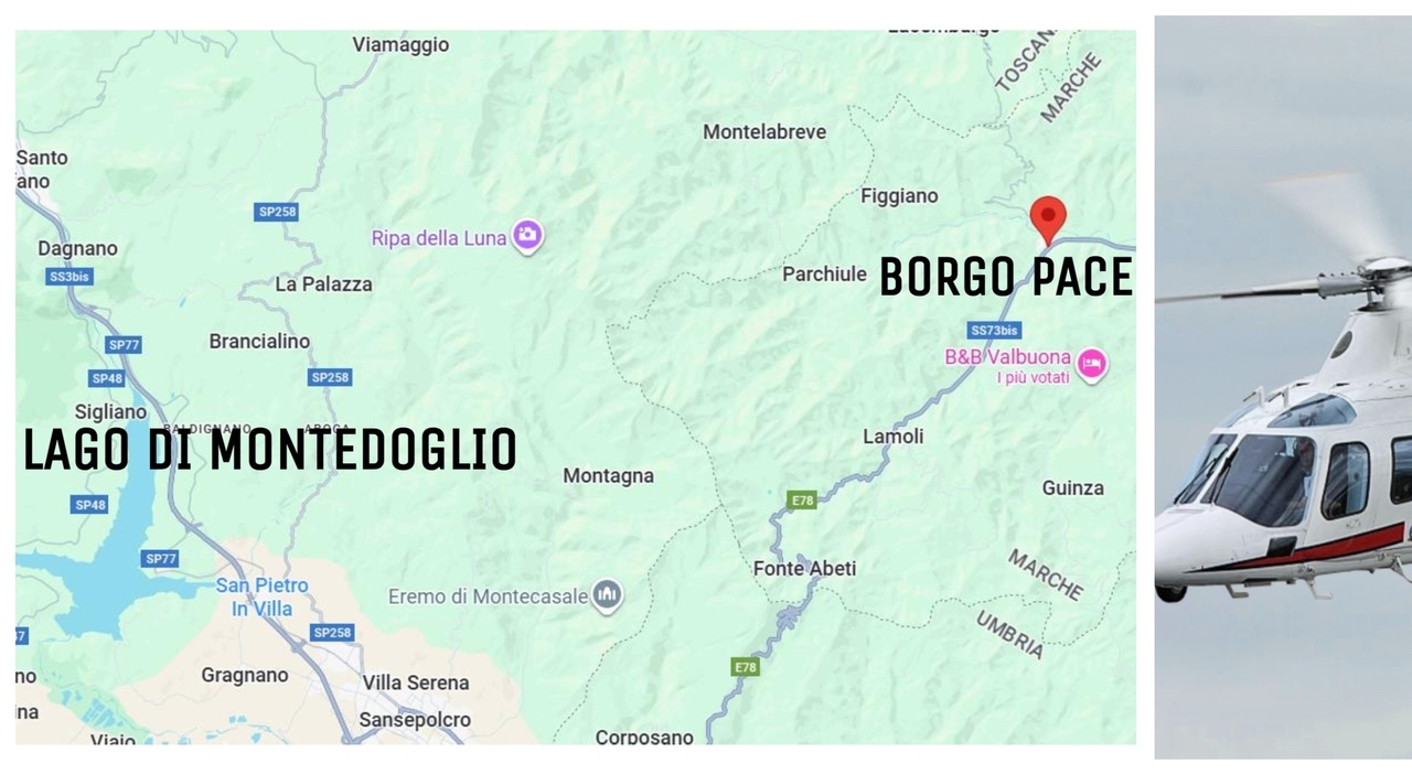 Elicottero precipita tra Marche e Toscana: l