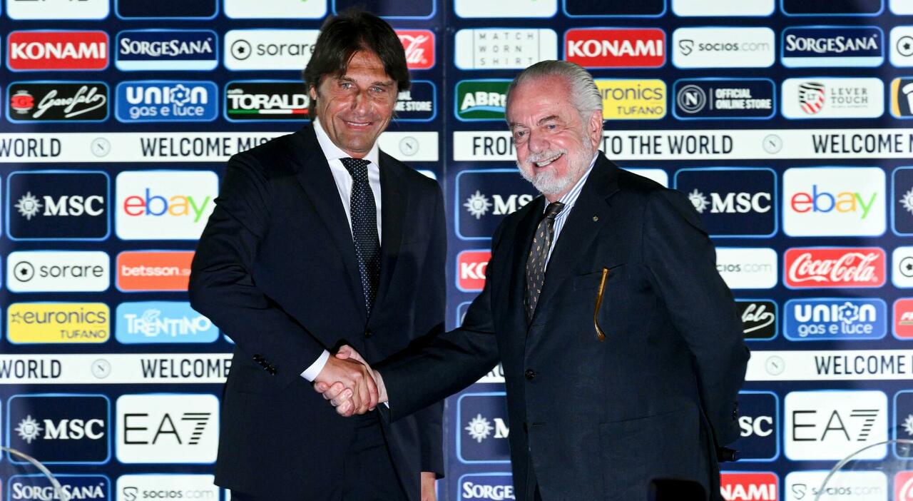 Napoli, futuro Conte: il tweet di De Laurentiis e l