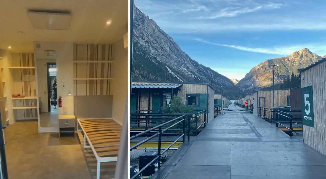 Villaggio olimpico, stress test superato a Fiames: 377 alloggi pronti ad accogliere 1.400 ospiti. Saldini: «Ecco la casa degli atleti»