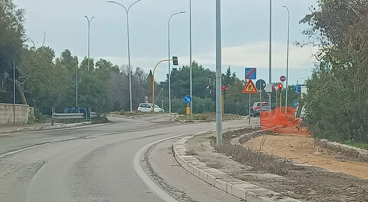 Rotatoria Shuttle tra Minnuta e Pittachi, lavori iniziati col taglio dei pini. Elmo: «In un rondò sono pericolosi»