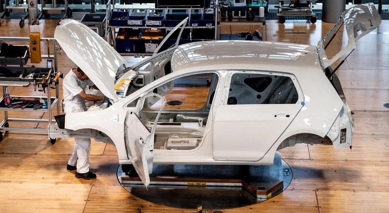 Una fabbrica tedesca di auto
