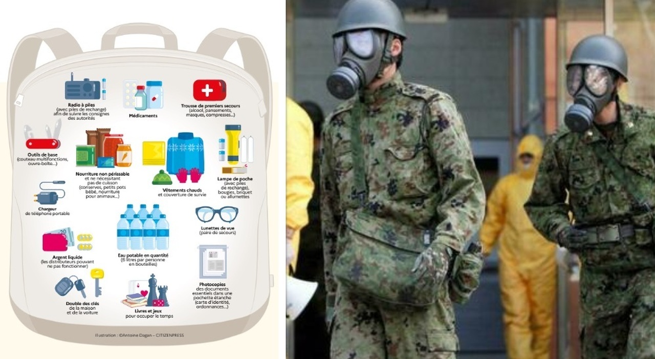 guerra nucleare epidemia o inondazioni cosa mettere nel kit per 72 ore di sopravvivenza le indicazioni non andate a riprendere i bambini a scuola