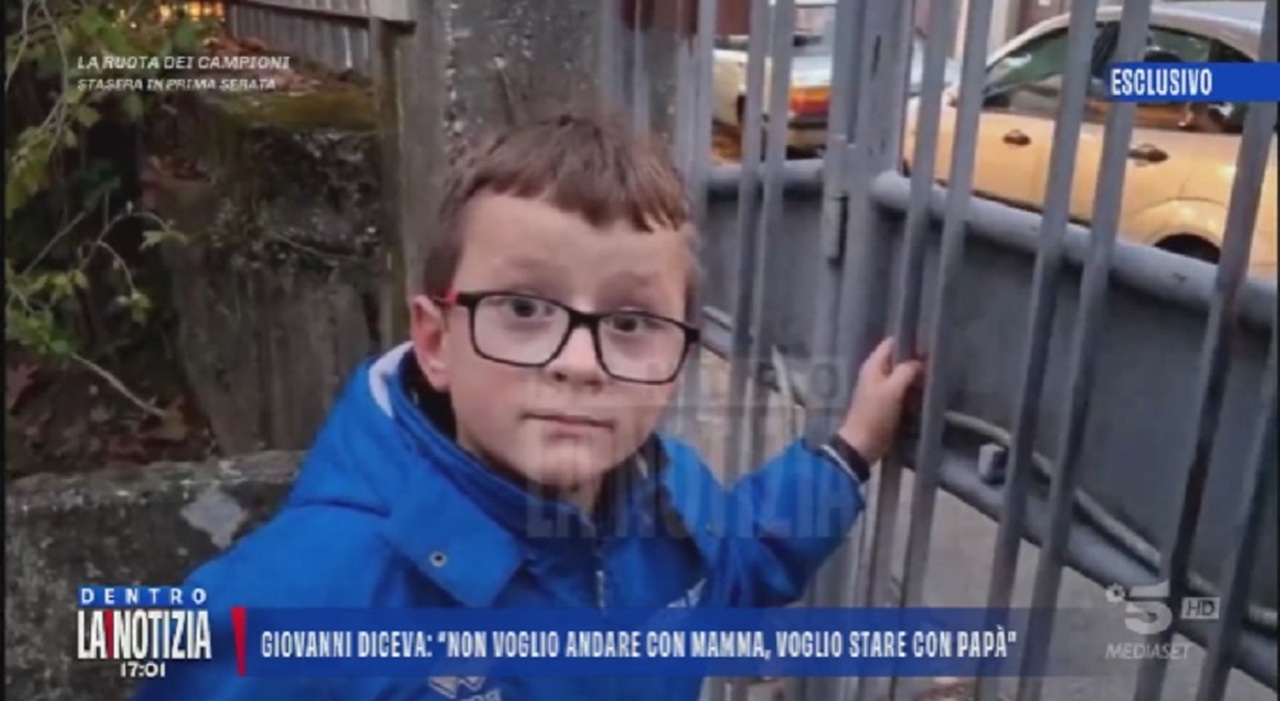 «Non voglio andare con mamma, sto molto meglio con papà»: il video del piccolo Giovanni Trame prima dell