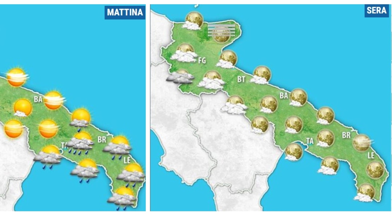 Maltempo al Centro Sud, in Puglia si abbassano le temperature. Le previsioni meteo