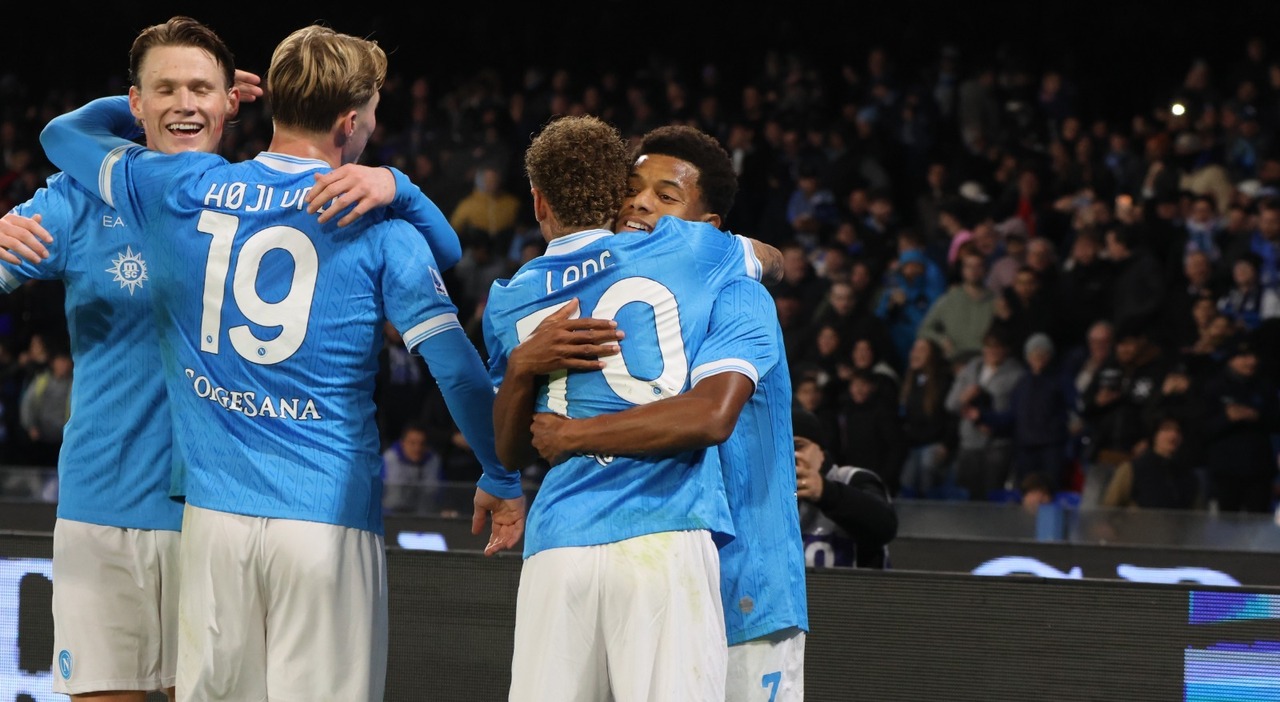 Napoli Atalanta 3 1, riecco i tre punti: Lang e Neres rialzano gli azzurri di Conte