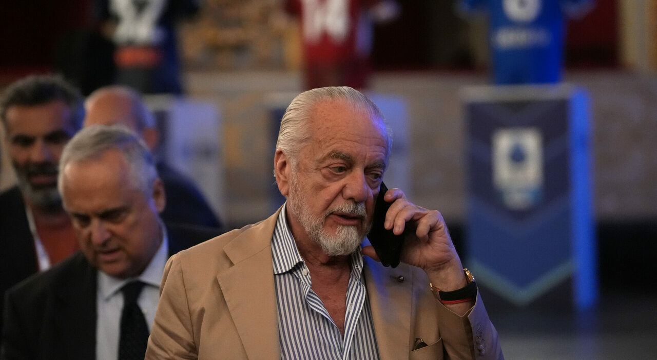 Napoli Atalanta 3 1, De Laurentiis: «Bravo Conte che si è ripreso in mano la squadra»