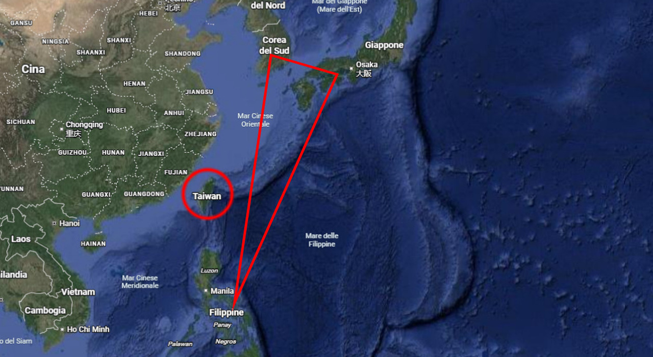 Il triangolo strategico Taiwan Filippine Giappone, il piano degli Stati Uniti per arginare la Cina Il triangolo strategico Taiwan Filippine Giappone, il piano degli Stati Uniti per arginare la Cina