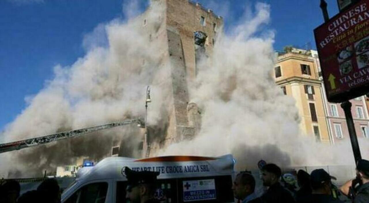 Crollo Torre dei Conti, sono quattro gli indagati: c