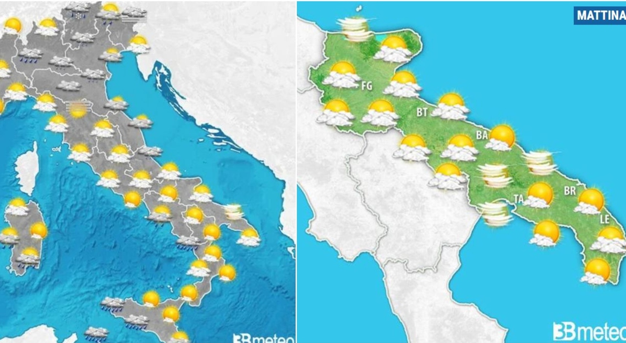 puglia migliorano le condizioni meteo e torna il sole sul ponte dell immacolata le previsioni