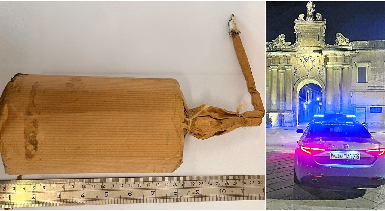 Bomba carta da 1 kg in pieno centro a Lecce: arrestato