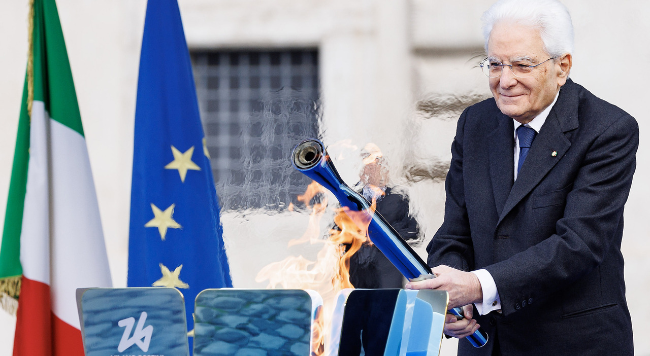 Olimpiadi, cerimonia del braciere. Mattarella: «Abbiamo chiesto la tregua». Luca Zaia: «Cortina unica realtà al mondo ad aver ospitato i Giochi due volte»