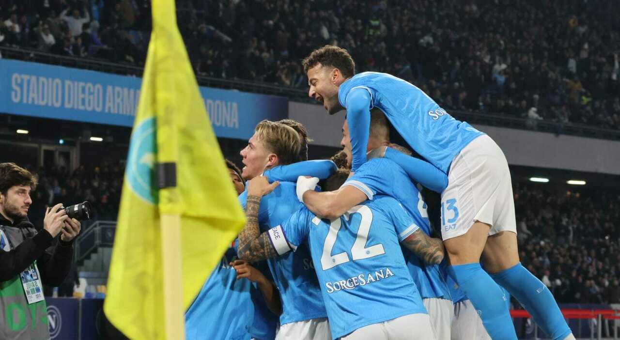 Napoli Juventus 2 1, doppio Hojlund per Conte: azzurri in testa da soli