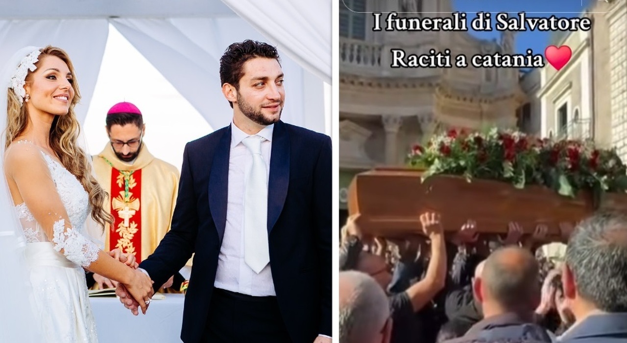 Salvatore Raciti morto a 41 anni, i funerali del marito dell Salvatore Raciti morto a 41 anni, i funerali del marito dell