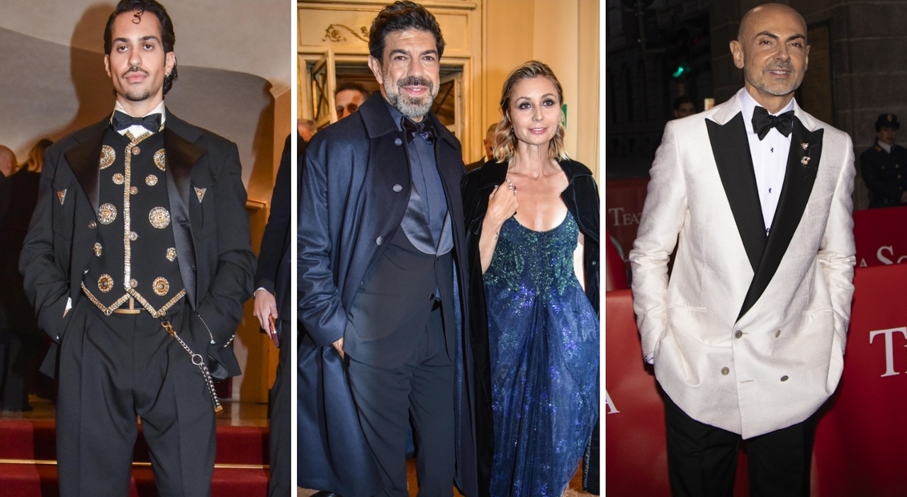 Prima della Scala, pagelle look: Pierfrancesco Favino e Ferzetti in Armani (9,5), Mahmood borchiato (8), Enzo Miccio in bianco (7,5) Prima della Scala, pagelle look: Pierfrancesco Favino e Ferzetti in Armani (9,5), Mahmood borchiato (8), Enzo Miccio in bianco (7,5)