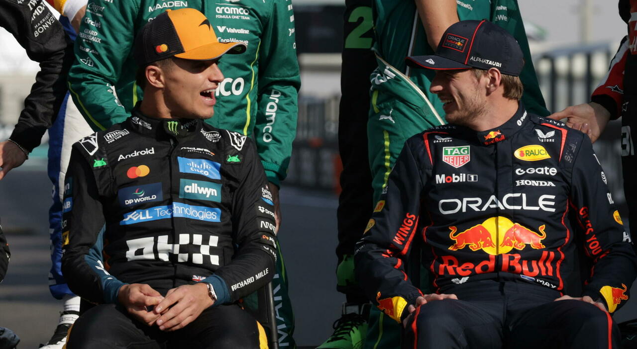 Max Verstappen e Lando Norris