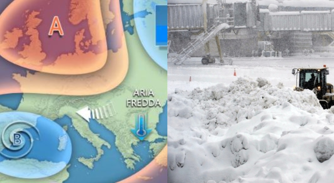 la bufera di natale piomba sull italia attesi neve anche a bassa quota e forti temporali arriva il freddo vero