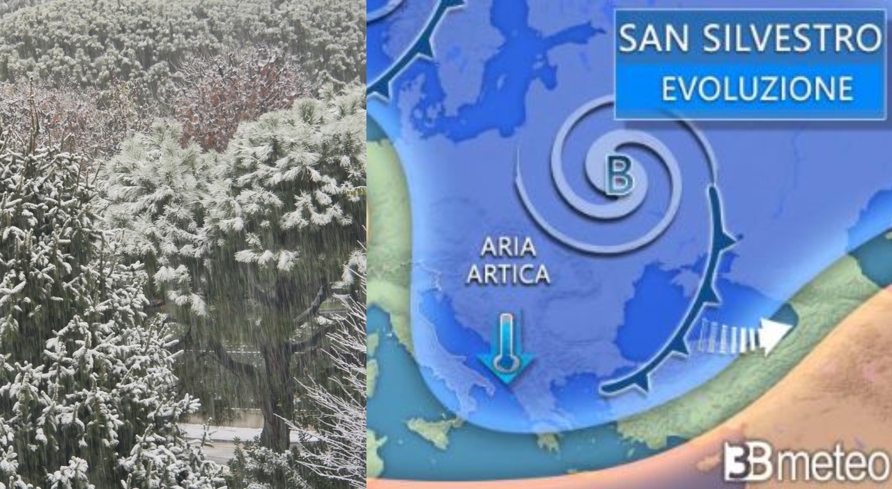 Le previsioni meteo, sciabolata artica sull