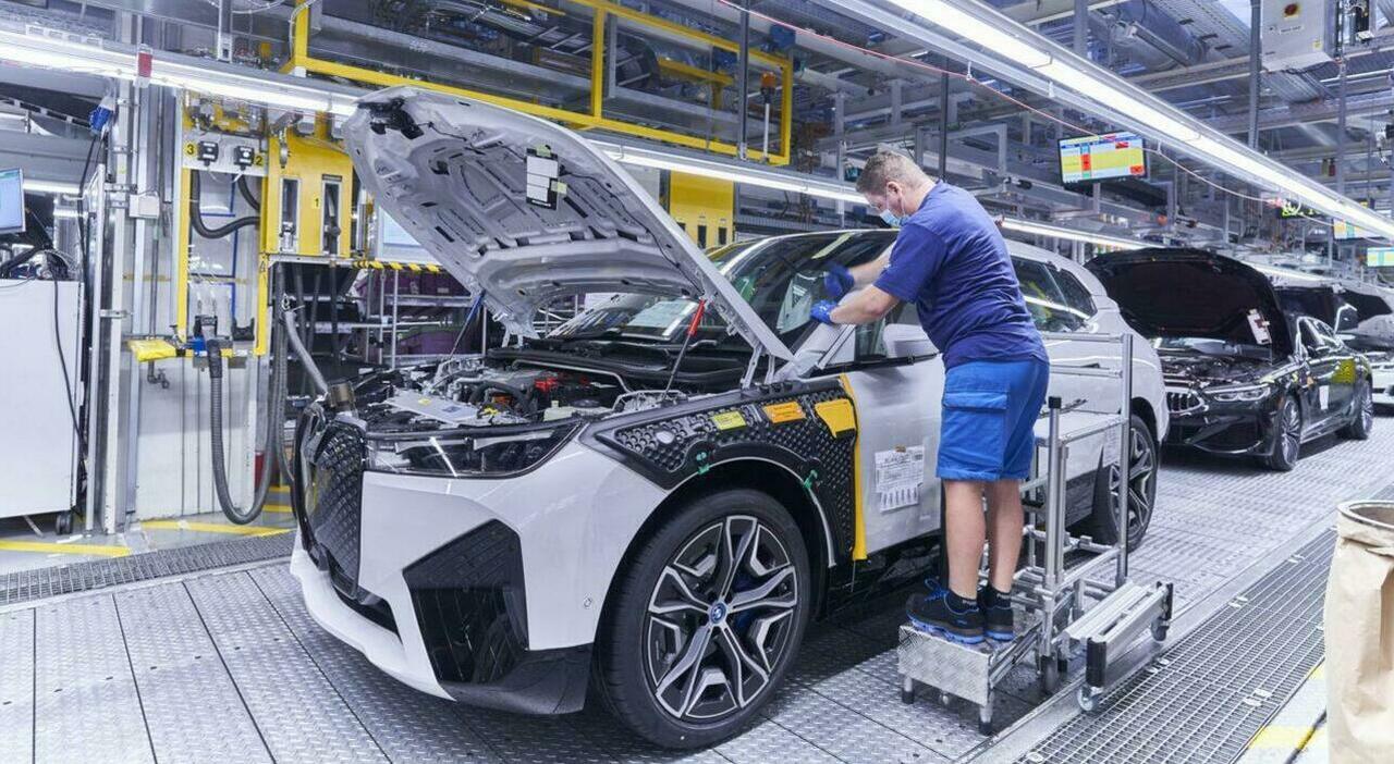 Una fabbrica BMW in Germania