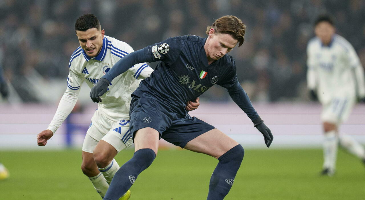 Copenaghen Napoli 1 1, a Conte non basta McTominay