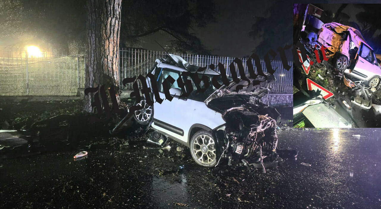 Roma, auto finisce contro un albero a Velletri: feriti quattro ragazzi tra i 18 e i 22 anni, due sono gravissime