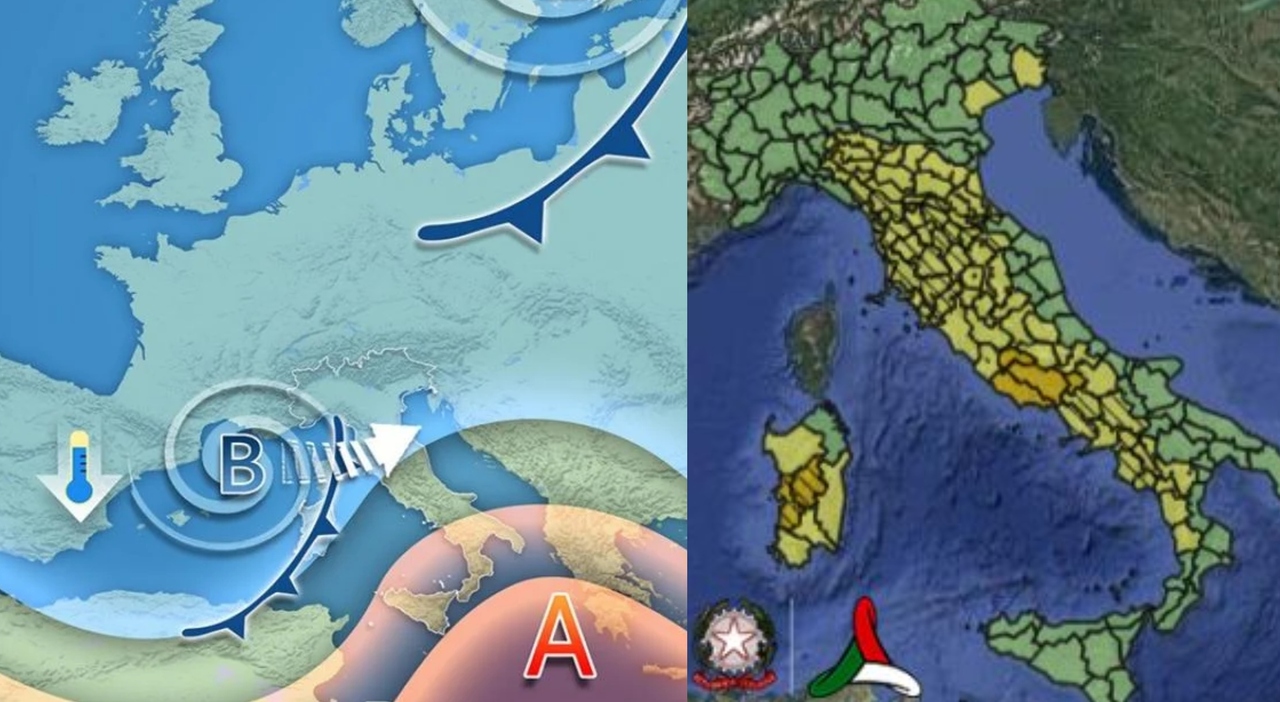 allerta meteo in 12 regioni temporali neve anche a bassa quota e venti forti le zone a rischio maltempo e le previsioni di mercoled236236