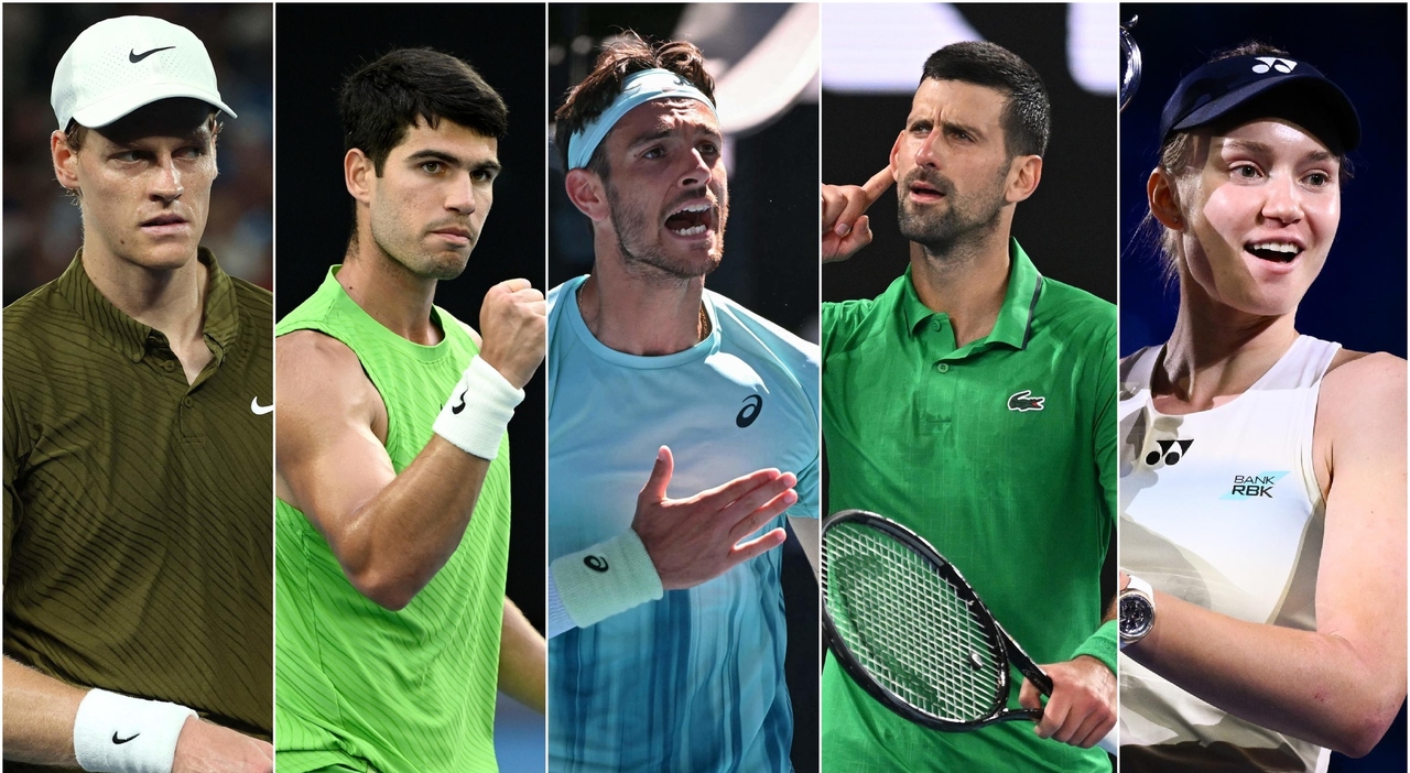 australian open le pagelle sinner 6 spreca alcaraz 9 cannibale musetti 10 sfortunato djokovic 8 eterno rybakina 9 regina da Ilmessaggero.it australian open le pagelle sinner 6 spreca alcaraz 9 cannibale musetti 10 sfortunato djokovic 8 eterno rybakina 9 regina