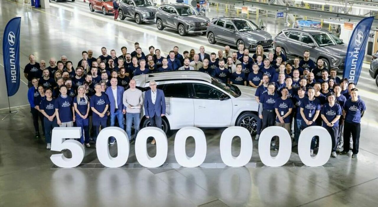 Hyundai, con una Tucson Hybrid raggiunti i 5 milioni di vetture prodotte in Repubblica Ceca