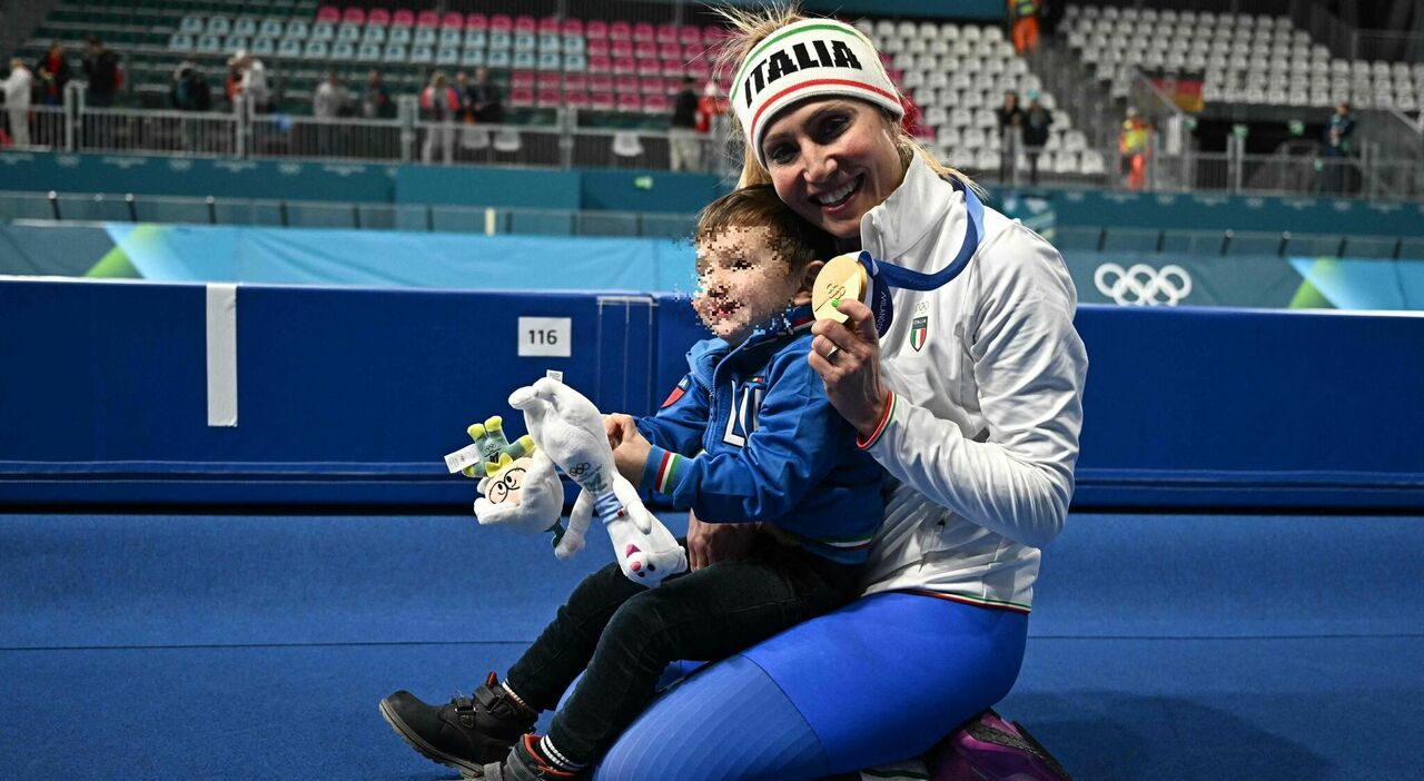 francesca lollobrigida il figlioletto tommaso 3 anni e la gioia dopo l oro olimpico si pu242 essere mamme e campionesse