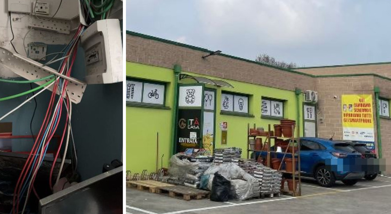 spaccata al negozio cinese i ladri in fuga con il bottino da 40mila euro  spariti giochi e cellulari tutto 232 stato studiato