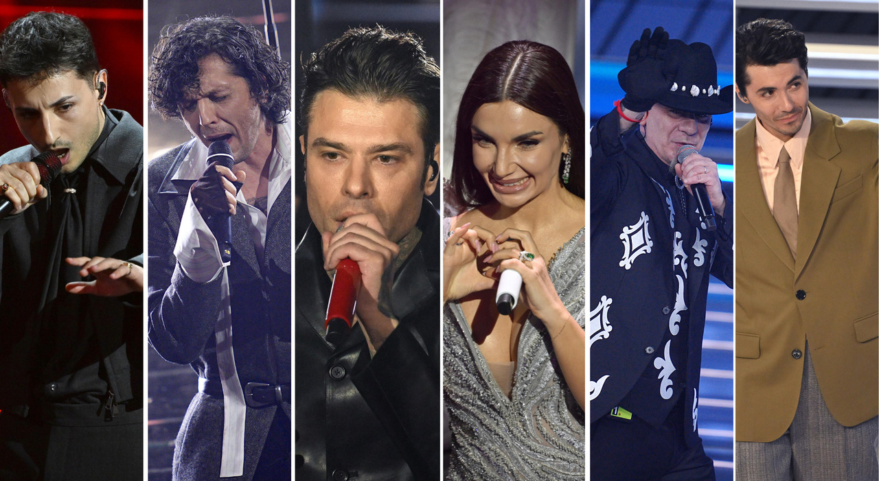 Sanremo pagelle top e flop seconda serata: Fedez e Masini un male (non) necessario (5), Fulminacci clonatelo (9), Nayt fuor d