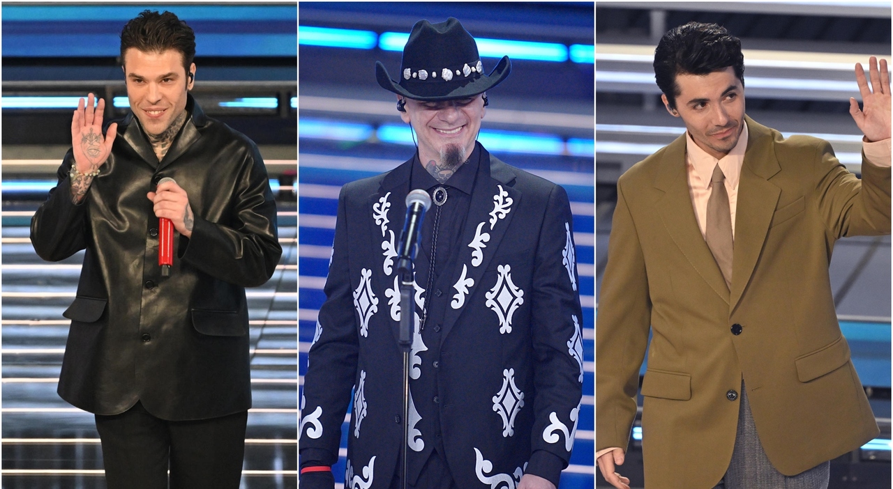 Pagelle look Sanremo, Fedez (5) con l