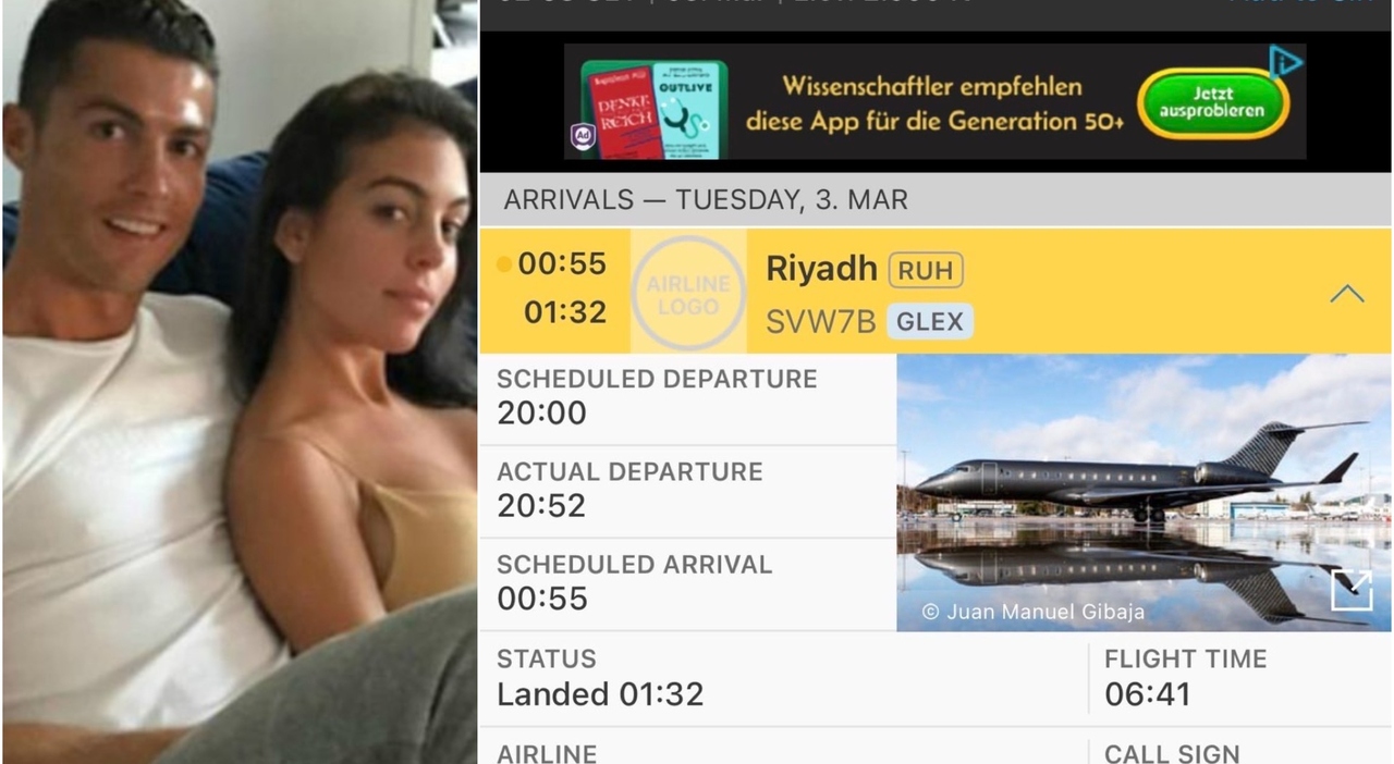 cristiano ronaldo in fuga dai missili su riad con il jet privato 232 tornato in spagna con la famiglia da Ilmessaggero.it cristiano ronaldo in fuga dai missili su riad con il jet privato 232 tornato in spagna con la famiglia