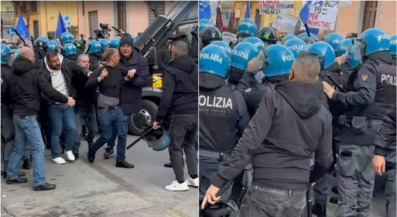 tensioni all esterno del consiglio comunale a bagnoli sulla america s cup ferito poliziotto
