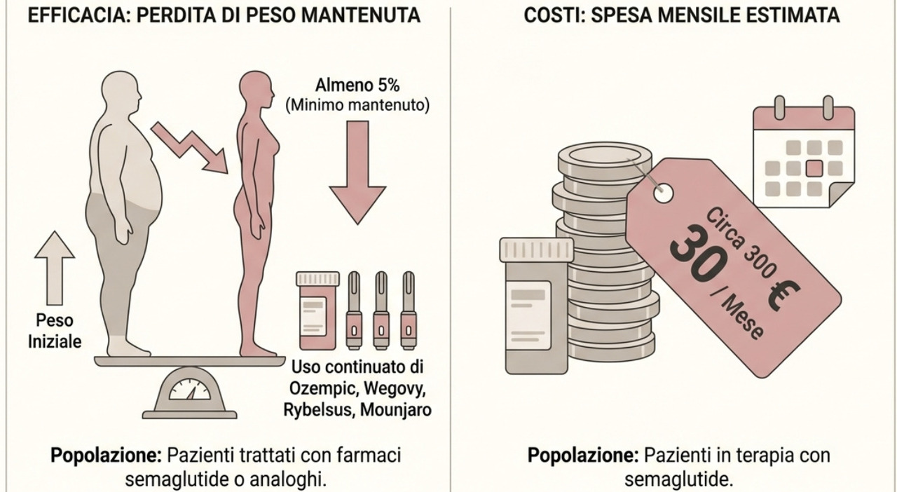Chi sospende i farmaci per dimagrire riprende in un anno il 60% del peso  perso, dubbi sull'efficacia di Ozempic e Wegovy