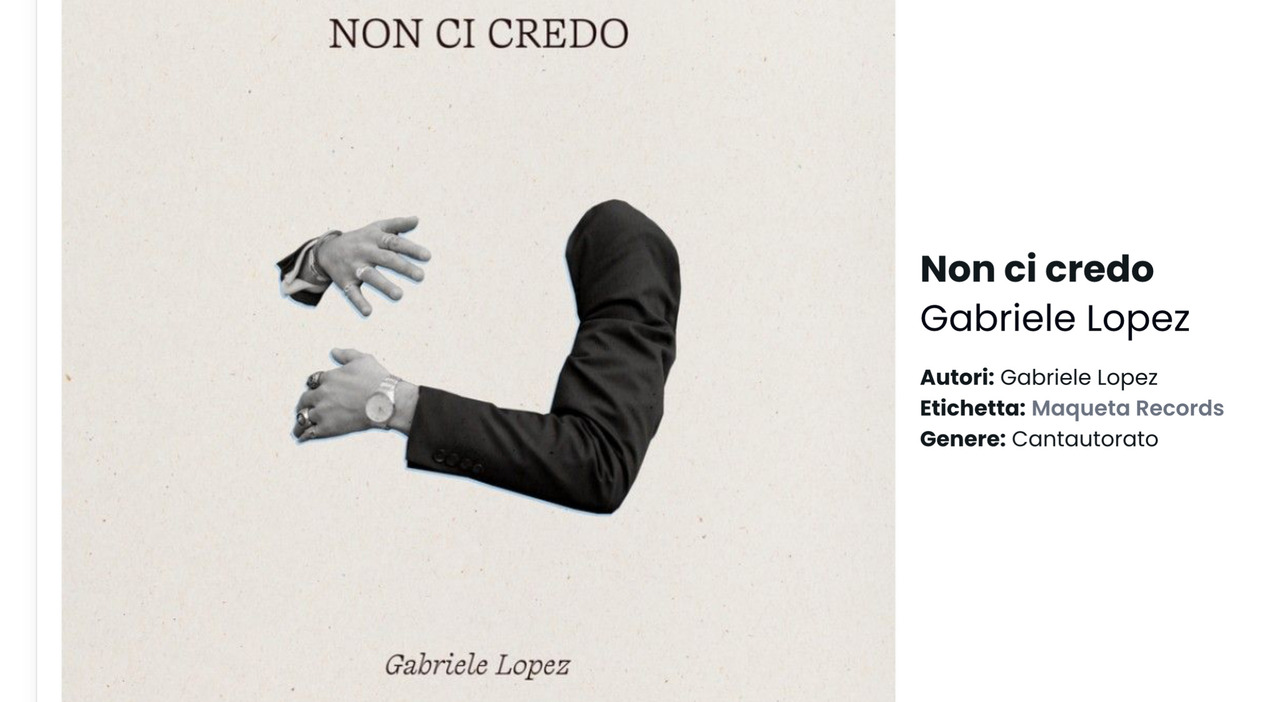 Gabriele Lopez torna con “Non ci credo”: un viaggio tra rottura e rinascita interiore