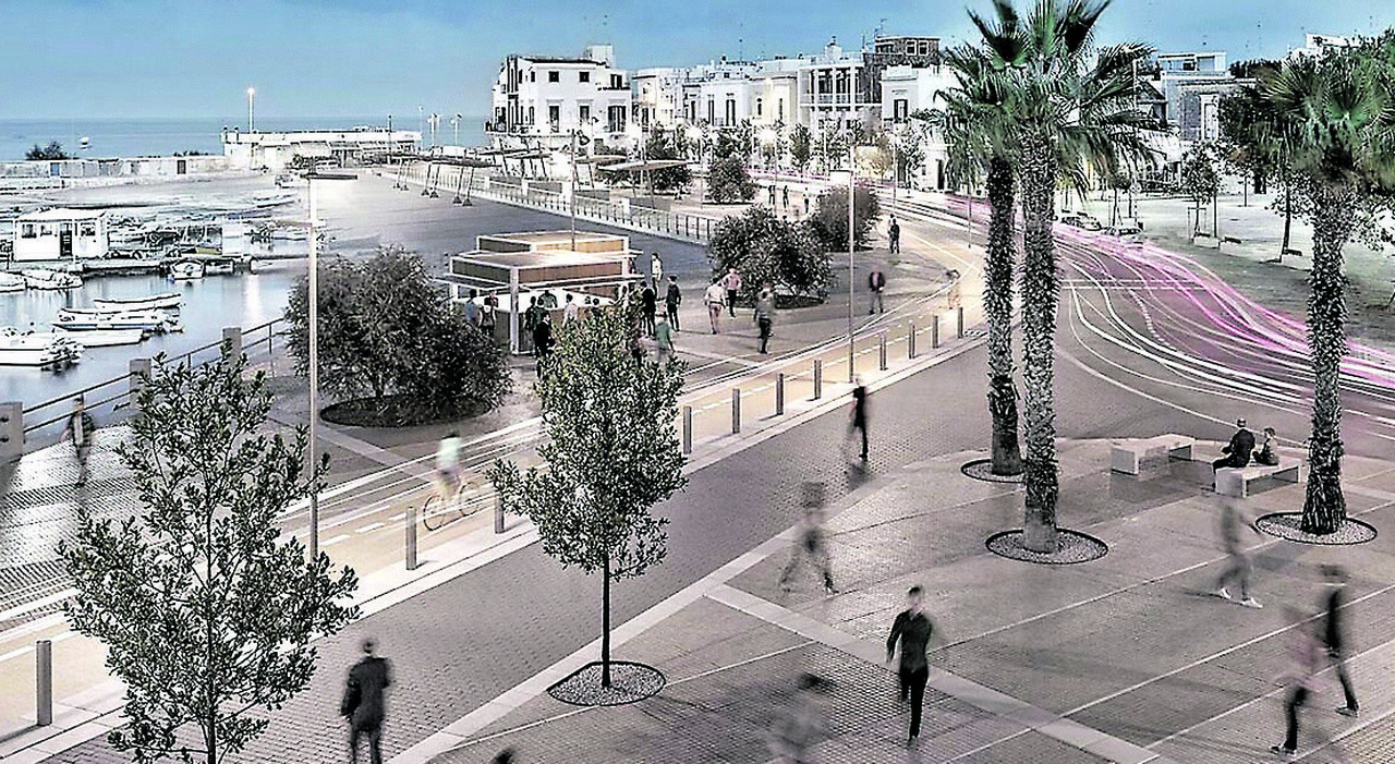il lungomare santo spirito si rif224 il look piste ciclabili e aree pedonali il progetto come sar224