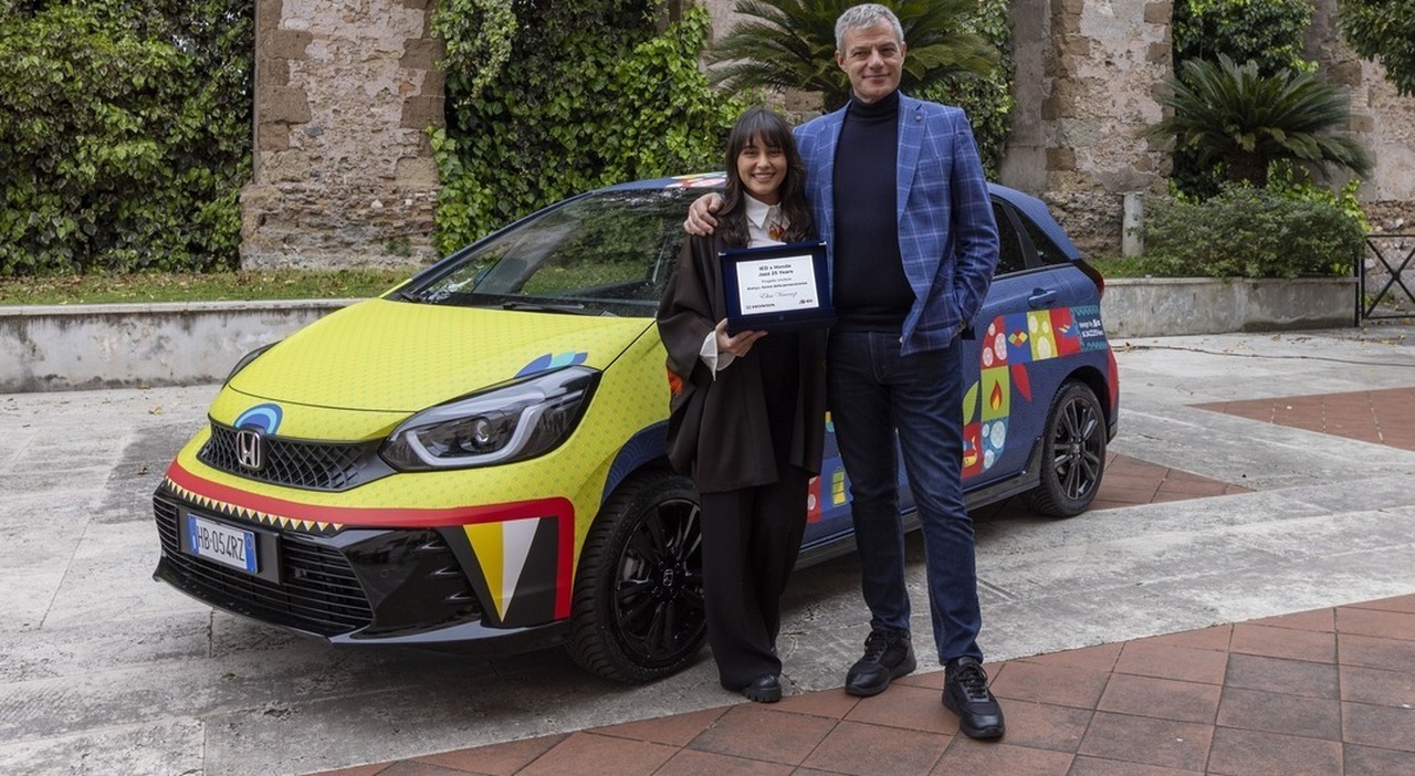 Elisa Vincenzi, la giovane designer che ha conquistato la giuria Honda con Simone Mattogno, Head of Automobiles di Honda Auto Italia