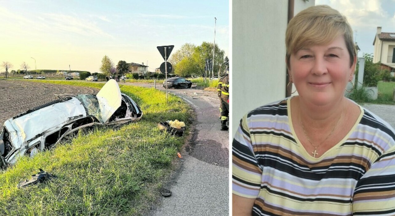 domnica daradisc morta a 56 anni nell incidente all incrocio l auto si ribalta nel fosso gravissimo il compagno