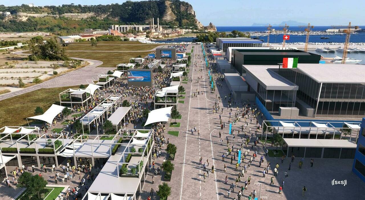 america s cup sport e salute svela i render a bagnoli l hub della vela