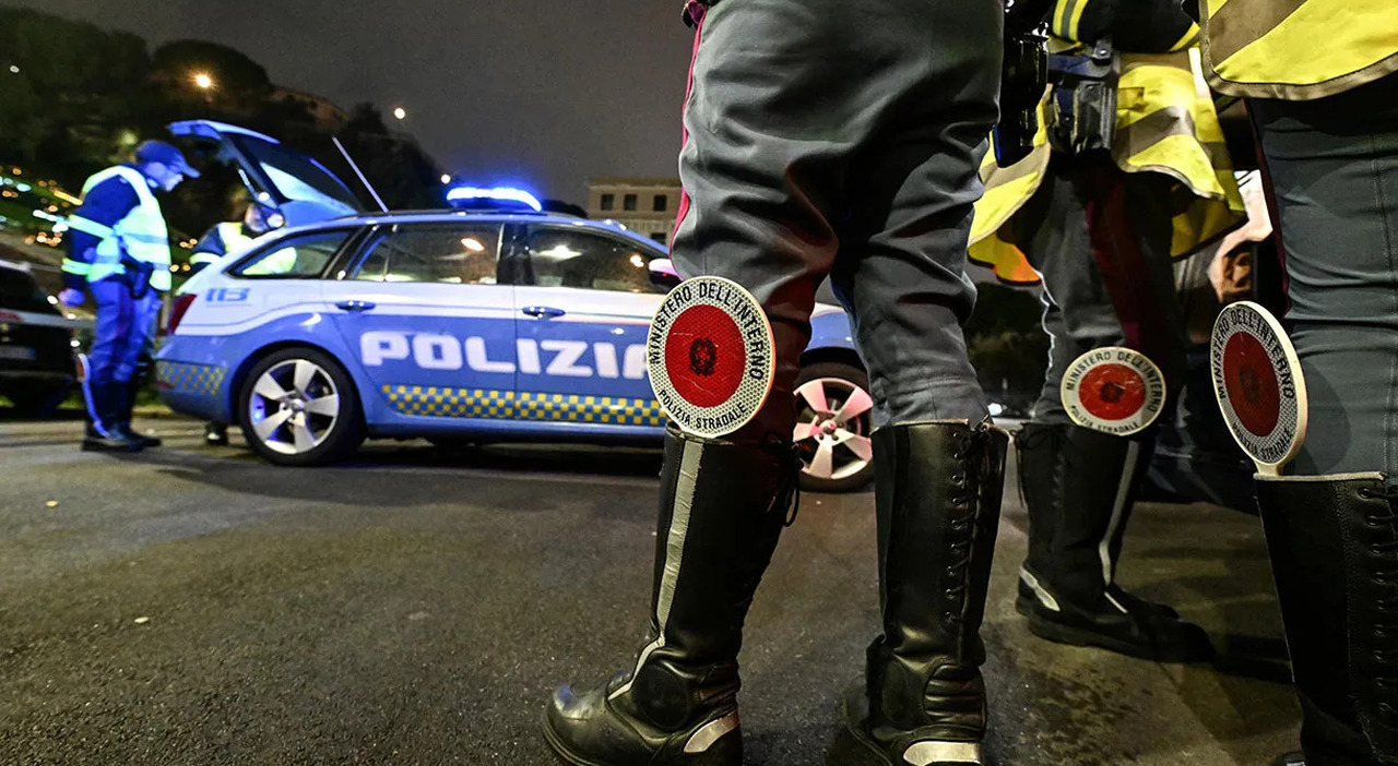 Un controllo della Polizia Stradale