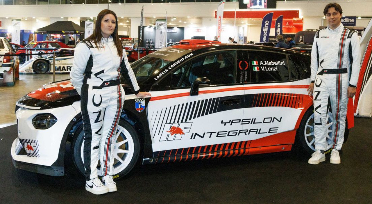 la Lancia Ypsilon Rally2 HF Integrale di Andrea Mabellini e Virginia Lenzi