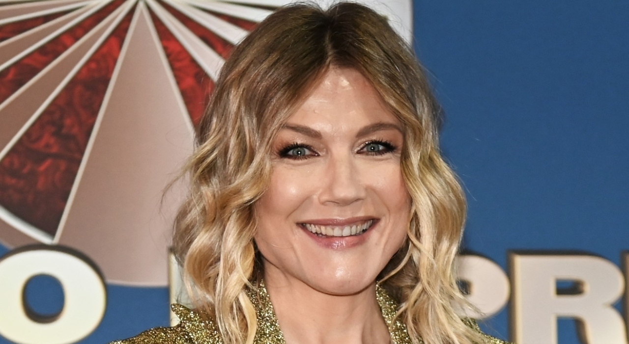 Natasha Stefanenko emozionata durante intervista