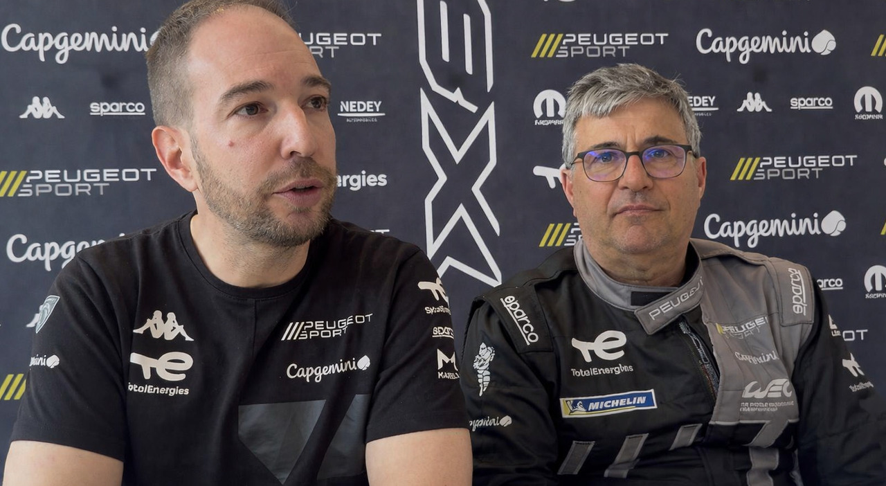 Marco Pastorino, Team Manager, e Ruggero Apriletti, Chief Engineer della #94 della squadra Peugeot nel WEC