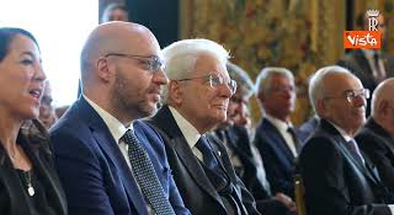 Mattarella alla cerimonia dei settant'anni della Corte costituzionale
